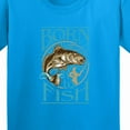 thumbnail image 4 of Inktastic Born to Fish Youth T-Shirt, 4 of 5
