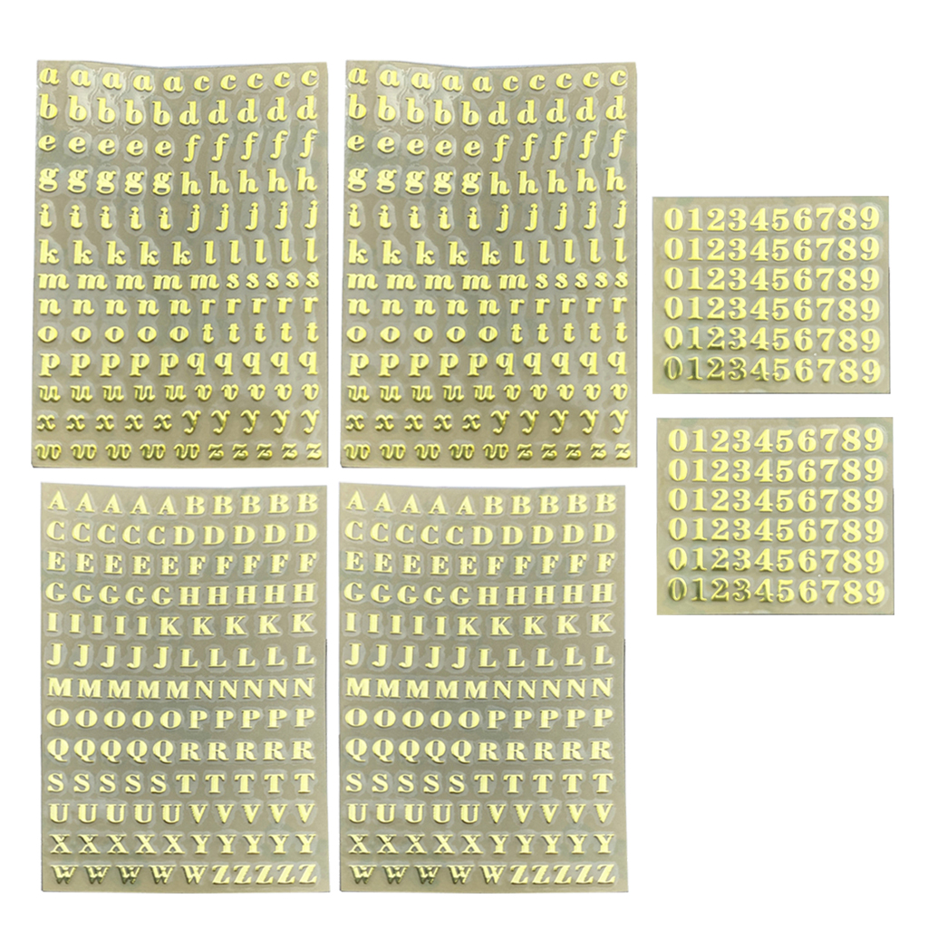 Letter Stickers Self Adhesive Alphabet Numbers Stickers Self Adhesive