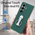thumbnail image 3 of ELEHOLD Case for Samsung Galaxy Z Fold 7, 360° Ring Stand Shockproof Rigid Plastic Phone Case with Screen Protector,Darkgreen, 3 of 11
