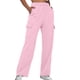 thumbnail image 2 of Pantalones rectos lisos con cintura elástica para mujer - Diseño con tirantes, poliéster, ropa informal - Tallas S-XXL, 2 of 6