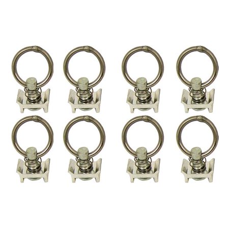 

Pit Posse 11001-8S S Track Single Stud Ring Silver - Pack of 8