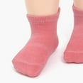 thumbnail image 6 of Ludlz 6 Pairs Baby Boy Girl Non Slip Socks Child Toddler Winter Thick Soft Wool Kids Warm Socks with Grips Solid Color/Stripes Soft Non Slip Breathable Ankle Socks, 6 of 7