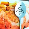 thumbnail image 4 of Gifts for Grandpa Grandfather from Grandson Granddaughter Good Morning Grandpa Coffee Spoon for Granddad Granddaddy Father's Day Christmas Gift for Granddad Papa Dessert Spoons, 4 of 5