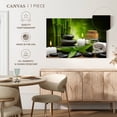 thumbnail image 5 of Elephant Stock Relaxing Bamboo Spa Wall Art - Horizontal Canvas Wall Art - Lobby Wall Decor - Wellness Canvas - Black And Green Decor - 45" x 30", 5 of 8