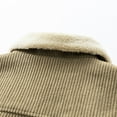 thumbnail image 6 of gbyLJF Men's Corduroy Jacket Winter Fleece Lapel Motorcycle Coat Vintage Bomber Jackets Fleece Lined Coat Thicken Warm Coat with Pockets, 6 of 9