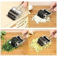 thumbnail image 5 of Amerteer Stainless Steel Spaghetti Noodle Pasta Maker Lattice Roller Dough Cutter Sturdy Practical Kitchen Gadget Tool,Kitchen Cooking Tool(8.66''*2.83''), 5 of 6