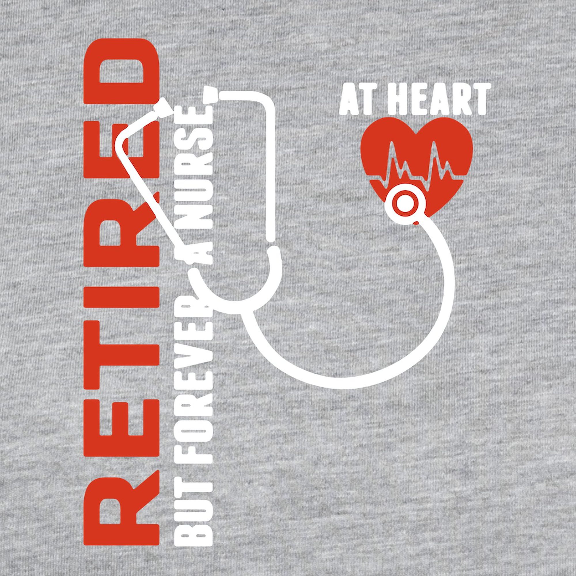 CafePress - Retired Nurse Heart Women's Baseball T Shirt - Womens Baseball Tee