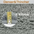 thumbnail image 2 of Evlmd Bathroom Rugs, Gray Shaggy Soft and Absorbent Bath Rug, Non-Slip, Thick Plush Machine Washable Dry Bath Mats for Bathroom, Tub and Shower, 24" x 47", 2 of 7