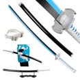 thumbnail image 1 of Elervino Épée Demon Slayer avec Support de Ceinture, 41 Pouces, Épée Bleue Kamado Tanjiro, 1 of 6