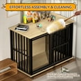 thumbnail image 7 of RERIOU 43" Heavy Duty Dog Crate Furniture with Sliding Door, Metal Frame, Wooden Table Style Indoor Kennel for Large Dogs up to 70 lbs, Easy Assembly & Secure Lock, 7 of 7