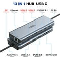 thumbnail image 4 of USB C Docking Station Dual Monitor Laptop Docking Station with HDMI,Charging,Ethernet,SD/TF,DP,Audio, 4 of 8