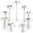 thumbnail image 5 of 2Set Round Acrylic Display Stand 3-Tier with Moon Shape Base 2inch Acrylic Products Display Riser Item Display Shelf, 5 of 8