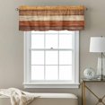 thumbnail image 3 of Orange Brown Wood Grain Valance Curtain for Windows Vintage Farmhouse Country Style Rod Pocket Curtain Valances Short Window Treatments Panels for Kitchen Bathroom Laundry Room Basement 54 x 18 Inch, 3 of 9