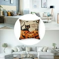 thumbnail image 5 of Halloween Decor Pillow Covers  Trick or Treat Decorative Throw Pillows Pumpkin Cats Bats Pillow Cases Home Outdoor Sofa Couch Cushion Covers for Halloween Decorations, 5 of 7
