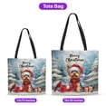 thumbnail image 5 of Merry Christmas Yorkshire Terrier Enjoys Woofmas Winter Xmas Holiday All Over Print 3D Canvas Tote Bag Yorkie Dog Lover Gifts Reusable Handbag - 02022, 5 of 5