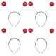 thumbnail image 2 of 4pcs Shiny Creative Hair Hoops Balls Costume Party Festival Headdress Prop for Cosplay Events Celebrations Unique Hair Decoration, 2 of 5