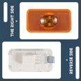 thumbnail image 5 of 24V Car Truck LED Side Marker Light Amber Indicator Lamp 4 LED for Volvo Trucks FM/FH, 5 of 5