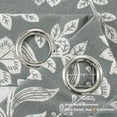 thumbnail image 2 of DriftAway Twyla Linen Blend Blackout Curtains for Bedroom Boho Floral Printed Thermal Insulated Grommet Top Lined Window Treatments for Living Room 2 Panels W52 x L84 Gray Beige, 2 of 8