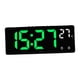 thumbnail image 4 of Reloj despertador digital con pantalla grande y control de voz regulable para mesa y viajes. números verdes, 4 of 9