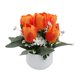 thumbnail image 2 of Tulipanes Artificiales En Miniatura En Maceta – Flores Artificiales En Maceta para Decoración de Escritorio, Bonsái de Planta Verde Artificial para Estante o Mesa., 2 of 6