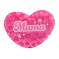 thumbnail image 1 of 14-Inch Pink Furry Plush Heart Pillow for Mother's Day "Mama", 1 of 6