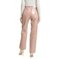 thumbnail image 2 of Pistola womens  Cassie Super High-Rise Mellow Rose Vinyl Straight Jean, 29, Pink, 2 of 3