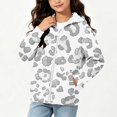 thumbnail image 5 of Abcomgle Leopard Print Zip Up Hoodies for Girls Kids Cute Jacket for Girls Fleece Full-Zip Hoodies for Teen Girls Loose Fall Hooded Jacket Sweatshirt Girl with Pockets, 5 of 7