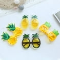 thumbnail image 4 of Gafas de fiesta Tropical hawaiana, flamenco, piña, Luau Hawaiano, piscina, playa, suministros de decoración, gafas divertidas, utilería para fotos, 1 unidad, 4 of 4