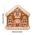 thumbnail image 3 of Christmas Doormat Gingerbread House Christmas Welcome mat, Gingerbread Natural Coir Non-Slip Christmas Doormat Welcome Mat for Front Porch Entryway Outdoor Holiday Home Decor, 3 of 6