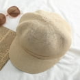 thumbnail image 6 of Women Summer Straw Newsboy Cap Beret Breathable Mesh Octagonal Cap Sun Hat Beach Hats for Women, 6 of 6