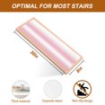 thumbnail image 5 of White and Pink Gradient Stair Treads Non Slip for Steps Minimalist Rose Pink Ombre Modern Art 10 Pcs Reusable Adhesive Stair Runner Mats for Dogs Elders Carpet Treads Rugs for Staircase 8x30 In, 5 of 9