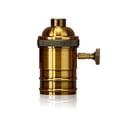 thumbnail image 2 of Cheers Vintage E26 E27 Hang Light Lamp Bulb Holder Switch Edison Screw Cap Socket, 2 of 2