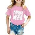 thumbnail image 1 of Chemises pour Filles Col Rond Imprimé Manches Courtes pour Filles Tenue d'Été Mignonne pour Filles 4-5 Ans Mode Filles, 1 of 4