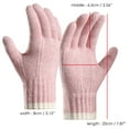 thumbnail image 3 of Winter Teenagers Women Keep Warm Touching Screen Knit Gloves Elastic Soft Full Finger Gloves Mitten, 3 of 7