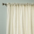 thumbnail image 4 of Quality Home Cotton Mini Flower Embroidered Curtains - Ivory - 52" x 96" (Set of 2 Panels), 4 of 4