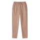 thumbnail image 1 of Pantalones deportivos anchos con forro polar para mujer: pantalones de yoga de cintura alta con bolsillos, cintura elástica fruncida para entrenamientos informales, 1 of 3