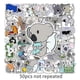 thumbnail image 5 of 50-Pack Koala Bear Waterproof Vinyl Stickers - Suitable for Laptops, Suitcases, Notebooks, Phones, Cars, Water Bottles, 5 of 5