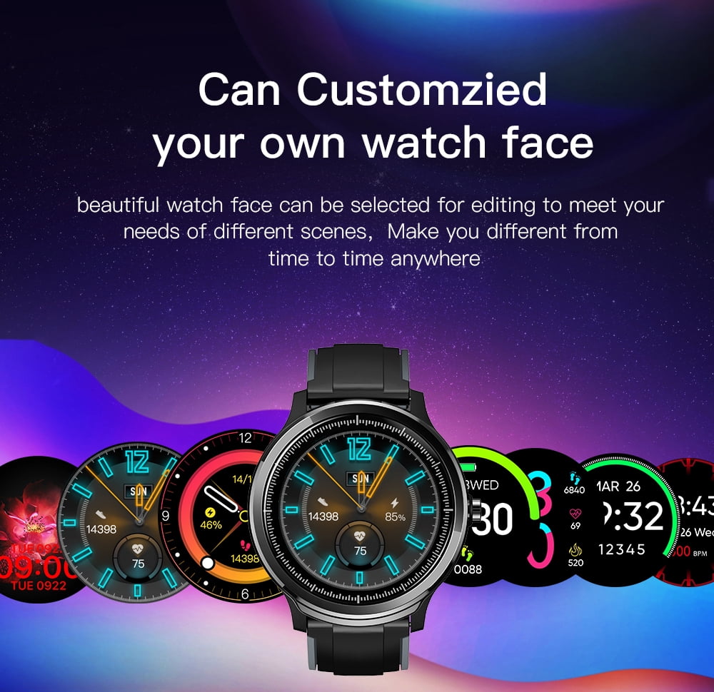 KOSPET SN80Y Smart Watch 1.3 inch IPS Full Round Touch Screen Healthcare  Sports Smart Watch Dual Colorful Silicone Watch Band IP68 Waterproof  Multi-sport Mode Smartwatch | Walmart Canada