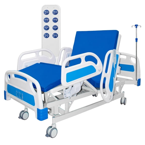 Cama Hospitalaria Electrica 4 Posiciones Altura Ajustable