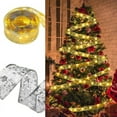 thumbnail image 3 of Ribbon Fairy Light Decoration Tree Ornaments For Xmas String Lights Navidad Natal New Year 2024 Silver-Multicolor2M, 3 of 5