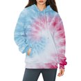 thumbnail image 7 of Bovemsi Sweatshirt for Women Long Sleeved Tie Dye Printed Casual Sportswear With Pockets Comfort Hoodie, 7 of 7