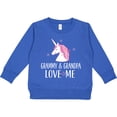 thumbnail image 2 of Inktastic Grammy and Grandpa Love Me Girl Unicorn Toddler Sweatshirt, 2 of 4