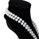 thumbnail image 5 of 2X Collar Con Cuentas Artificiales Blancas Perlas Imitativas Collar de Cadena para Mujeres, 5 of 5