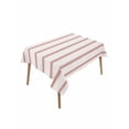 thumbnail image 2 of Red Striped Tablecloth Rectangle Table Cloth 60x102,Waterproof Outdoor Table Cloth Covers Decorative Table Protector,Rustic Red Stripe Modern Art Beige Washable Table Cover for Kitchen Dinning Party, 2 of 8