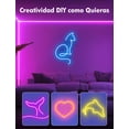thumbnail image 4 of Luces Led Alexa WiFi 6.5M Tira Led Neon RGB para Cuarto Luz Compatible con Google Assistant Flex Tiras Manguera Impermeable Led Lights Casa Inteligente Exterior Dinamica Habitacion Strip Fiesta, 4 of 7