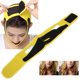 thumbnail image 5 of Cara en V de poliéster transpirable, cinturón adelgazante, máscara moldeadora de estiramiento Facial, color amarillo, 5 of 14
