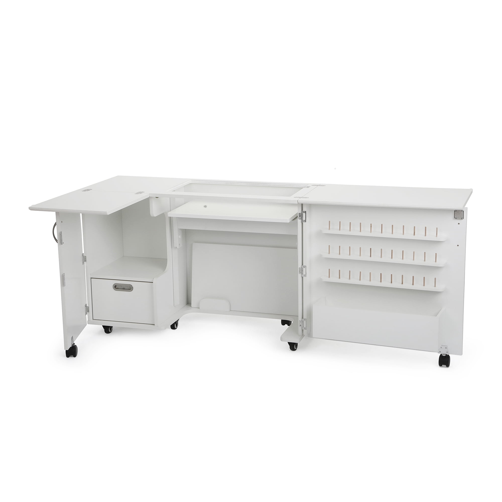 Kangaroo Wallaby Ii Sewing Cabinet And Table W/ Lift, 2 Finishes