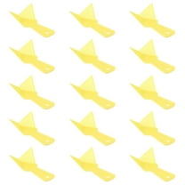 WHAMVOX  15 Pcs Drywall Corner Scraper Plastic Tool Putty Knife Yellow