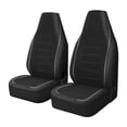 thumbnail image 2 of 2 fundas para reposacabezas de asientos delanteros y traseros, protector universal impermeable para cojines de asientos de SUV, sedanes, autos y Gris, 2 of 8