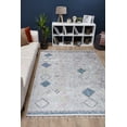 thumbnail image 3 of Slaskie Grey Modern Polyester Area Rugs for Living Room Washable Rugs Boho Moroccan Area Rug Soft Geometric Bohemian Carpet Distressed Indoor Rug for Bedroom Dining Room Office Nonslip Rug, 3 of 9